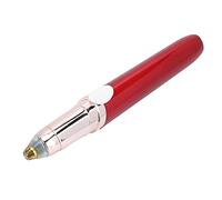 Removedor de pelo eléctrico, pequeño, portátil, desmontable, sin dolor, carga USB, lápiz labial, diseño corporal, afeitadora para labios, mejillas, barbilla, nariz, cabello, oreja, cejas, (rojo)