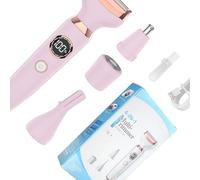 Removedor de pelo para mujer, cabeza redondeada, pantalla táctil suave de distancia táctil, indicadores LED de batería de afeitado rápido, función de carga tipo C para mayor comodidad, carga tipo C