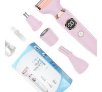 Removedor de pelo para mujer, cabeza redondeada, pantalla táctil suave de distancia táctil, indicadores LED de batería de afeitado rápido, función de carga tipo C para mayor comodidad, recortadora de