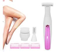 Removedor de pelo para mujer perfecto para piernas, recortador vello eléctrico Facial indolora precisión, afeitadora micro depiladora cara y cuerpo, afeitadora impermeable portátil recargable