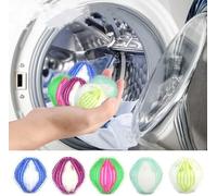 Removedor de pelo reutilizable, 5 piezas para lavadora, atrapador de pelo de lavandería, bola de secadora para ropa, perro, gato, mascota, removedor de pelo para lavandería, bolas de lavado, bolas de