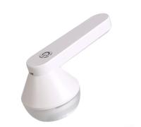 Removedor de pelusa eléctrico para ropa, afeitadora de tela recargable con sistema de 3 cuchillas y batería de 1200 mAh, recortadora de pellets portátil para suéteres y tela (blanco)