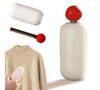 Removedor de Pelusas Lavable 2 en 1, Rodillo de Pelusa de Gel Pegajoso Lavable, Bola de Rodillo de Pelusa Pegajosa, Rodillo Quitapelusas Portátil para Ropa, Alfombras, Sofás, Sábanas, Blanco