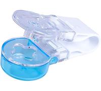 Removedor de píldoras portátil azul, dispensador de medicamentos, tabletas, blíster, herramienta de asistencia, organizador para personas mayores, discapacitados, caja organizadora de píldoras para