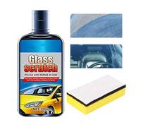 Removedor de rayones de vidrio, agente líquido reparador de 120 ml | Solución de reparación de rayones para automóviles, SUV, camiones, ventanas del hogar, detalles de parabrisas, cuidado automotriz,