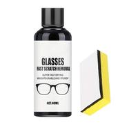 Removedor de rayones para gafas- limpiadora de lentes de 40 ml, solución portátil para reparación de gafas, antivaho y antiamarilleamiento | para gafasde sol, coche, puerta, ventana, acuario,