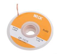 Removedor de soldadura de trenzado desoldador de 1,5 m, flujo de alambre de cobre para tira de absorción de estaño para reparación de PCB y desoldadura electrónica, High The(CP-1515)