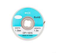 Removedor de soldadura de trenzado desoldador de 1,5 m, flujo de alambre de cobre para tira de absorción de estaño para reparación de PCB y desoldadura electrónica, High The(CP-1015)