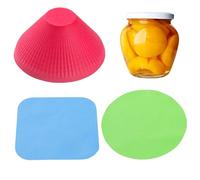 Removedor de tapa de goma - Alfombrilla de agarre de 12 cm, silicona texturizada | Accesorio de cocina flexible, torno de tapa de botella, asistente fácil de abrir, soporte de fuerza manual