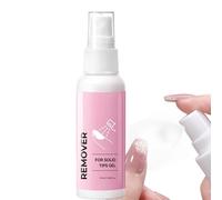 Removedor de uñas falsas, limpiador de esmalte de gel sólido, 55 ml, removedor de pegamento de uñas en aerosol para mujeres, principiantes, estampado de uñas francesas, hogar, salón, viajes, spa