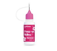 Removedor de Uñas HANIYYAH SoftDose, 0.5 fl oz - Disolvente Rápido para Gel Sólido y Pegamento de Uñas, Fórmula Actualizada con E, para Uñas Postizas, Hidratante y Cuidado