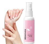Removedor De Uñas Postizas,Limpiador de Esmalte en Gel Sólido - Spray Removedor de Pegamento para Uñas de 55ml para Mujeres Principiantes con Diseño de Punta Francesa Uñas Naturales
