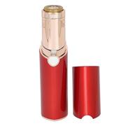 Removedor de Vello Eléctrico, Mini Cabezal Cortador Extraíble Portátil, Removedor de Vello Facial Recargable por USB para Mujeres para Labios, Barbilla, Axila (rojo)