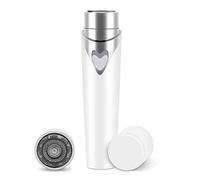 Removedor de Vello Facial, Afeitadora Eléctrica Indolora para Mujer, Maquinilla de Afeitar Impecable para Rostro, Axila, Labio Superior, Barbilla, Brazo, Pierna y Cuerpo Completo, Funciona con Pilas