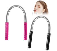 Removedor De Vello Facial De 2 Piezas, Removedor De Vello Facial, Herramienta De Belleza, Dispositivo De Depilación, Removedor De Vello Facial Manual Para Labio Superior, Mejillas Y Cuello