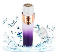 Removedor de vello facial para mujer, afeitadora eléctrica recargable por USB, removedor de vello facial eléctrico sin dolor, para mejillas, barbillas, brazos (púrpura)