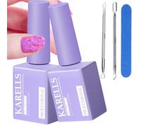 Removedor Esmalte Permanente, Gel Nail Polish Remover, 2 Piezas Removedor Esmalte Semipermanente, Removedor de Esmalte de Uñas, Removedor Quita Esmalte Semipermanente para Uñas