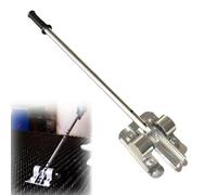 Removedor manual de escoria, herramienta de limpieza de escoria de rejilla con longitud ajustable, removedor manual de escoria fundida para soldadura, herramienta para bastidor(7-8mm)