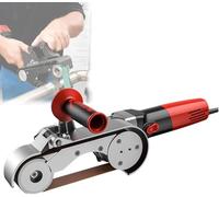 Removedor óxido banda abrasiva 1100 W,amoladora banda industrial,velocidad banda abrasiva 2,5 a 9 m/s,6 velocidades ajustables, arco procesamiento 130°,for eliminar óxido acero metal