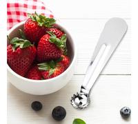 Remover de acero inoxidable - Mango ergonómico de 10,8 x 2 cm para quitar el tallo, 11 g ligero | Herramienta de cocina portátil para preparación de ensalada de frutas vegetales