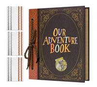 Remowith Kit Creación de Álbumes Recortados, 23 x 18 cm Suministros para Álbum de Fotos DIY, Papel Kraft con 20 Hojas y 40 Páginas, Regalo Creativo para Aniversarios, Bodas, Cumpleaños