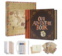 Remowith Kit Creación de Álbumes Recortados, 30,5 x 30,5 cm Suministros para Álbum de Fotos DIY, Papel Kraft con 40 Hojas y 80 Páginas, Regalo Creativo para Aniversarios, Bodas, Cumpleaños