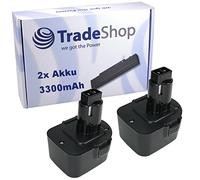 Rems 571510 5710 57 - Batería de Ni-MH (2 unidades, 12 V, 3300 mAh, sustituye a Black & Decker PS130 CD FS FSL HP MT PS A9252 A9275 A9266 ELU EZWA49 EZWA50 EZWA57 EZWA60 EZWA61 1510 R12 571513,