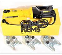 REMS Máquina de prensa Power Press SE + 3 mordazas de prensa TH 16/20/26 tubo compuesto mandíbula