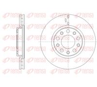 REMSA 2x Disco de Freno Delantero Ø281 Ventilado para Fiat 500X 334_ 1.4 1.6 D
