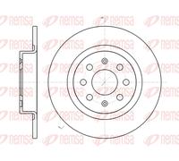 REMSA 2x Disco Freno Trasero Ø263.9mm Completo para Fiat Punto Evo 199_ 1.2 1.4