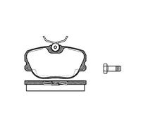 REMSA Juego de pastillas de freno Delantero con accesorios con muelle 0280.00 Juego de pastillas de freno Compatible con VOLVO 480 E 482 440 K 445 460 L 464
