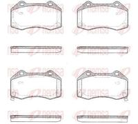 REMSA Juego de pastillas de freno Delantero con avisador acústico de desgaste con accesorios 1113.02 Juego de pastillas de freno Compatible con OPEL Corsa D Hatchback S07 Corsa E Hatchback X15, FIAT