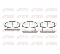 REMSA Juego de pastillas de freno Delantero con contacto avisador de desgaste con accesorios 0178.32 Juego de pastillas de freno Compatible con DAIHATSU FOURTRAK F7, F8 ROCKY Soft Top F7, F8