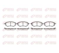 REMSA Juego de pastillas de freno Delantero con contacto avisador de desgaste con accesorios 1137.02 Juego de pastillas de freno Compatible con SUBARU FORESTER SJ Legacy IV Familiar BP OUTBACK BS