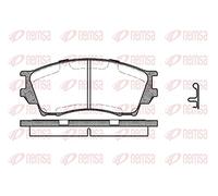 REMSA Juego de pastillas de freno Delantero con contacto avisador de desgaste con accesorios con muelle 0491.00 Juego de pastillas de freno Compatible con MAZDA Serie B Pick-up UF XEDOS 9 TA