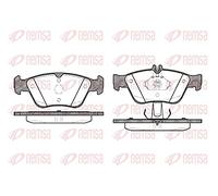 REMSA Juego de pastillas de freno Delantero preparado para indicador de desgaste con accesorios con muelle 0586.10 Juego de pastillas de freno Compatible con MERCEDES-BENZ Clase C Sedán W202 SLK R170