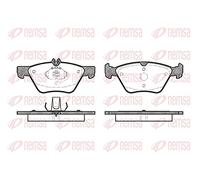 REMSA Juego de pastillas de freno Delantero preparado para indicador de desgaste con accesorios con muelle 0601.00 Juego de pastillas de freno Compatible con MERCEDES-BENZ SLK R170 Clase E Sedán W210