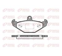 REMSA Juego de pastillas de freno Trasero con accesorios 0345.20 Juego de pastillas de freno Compatible con LOTUS ELISE, OPEL Speedster E01, VAUXHALL VX220 Cabrio E01