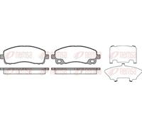 REMSA Juego de pastillas de freno Trasero con accesorios 1338.00 Juego de pastillas de freno Compatible con ASTON MARTIN DB7 Descapotable DB7 Coupé