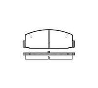 REMSA Juego de pastillas de freno Trasero con accesorios con muelle 0179.20 Juego de pastillas de freno Compatible con MAZDA 6 Ranchera familiar GH 6 Station Wagon GY 6 Fastback GH 6 Hatchback GG 6 GH