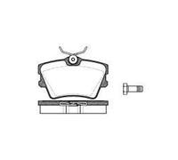 REMSA Juego de pastillas de freno Trasero con accesorios con muelle 0591.00 Juego de pastillas de freno Compatible con VW Transporter T4 Bus 70B, 70C, 7DB, 7DK, 70J, 70K, 7DC, 7DJ, RENAULT