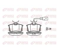 REMSA Juego de pastillas de freno Trasero con contacto avisador de desgaste con accesorios con muelle 0263.02 Juego de pastillas de freno Compatible con AUDI A4 B5 Avant 8D5