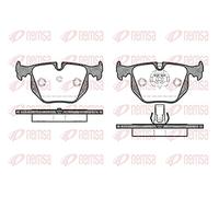REMSA Juego de pastillas de freno Trasero preparado para indicador de desgaste con accesorios con muelle 0381.30 Juego de pastillas de freno Compatible con BMW 3 Sedán E46 5 Sedán E39 3 Touring E46