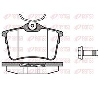 REMSA Juego de pastillas de freno Trasero sin sensor de desgaste con accesorios con muelle 1382.00 Juego de pastillas de freno Compatible con PEUGEOT 308 SW I 4E, 4H 308 I Hatchback 4A, 4C, CITROËN