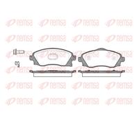 REMSA Juego Pastillas Frenos Delanteras para Opel Corsa C Meriva 0774.02