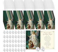 Remuuly Juego de 120 medallas, tarjetas de oración, medallas redondas de plata oxidada de 3/4 pulgadas para collares, tarjetas de oración sagrada, bolsas para mujeres católicas, hombres, fabricación