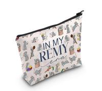 Remy Merch - Bolsa con cremallera para regalo de chef de dibujos animados, regalo para fanáticos de Remy, neceser de viaje WDW, Bolsa Remy, Bolsas de cosméticos