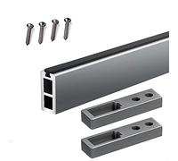 REMYS Closet Rods Garment Hanger Durable Pole for Wardrobe/Bedroom/Laundry Room,18 20 23 24 30 35 40 45 50 55inch Long Clothes Poles for Hanging Clothes, Complete Kits(Ligjt grey,60in/153cm)