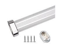 REMYS Heavy Duty Hanging Closet Rods Valet Clothes Rod Organizer,Black Gold Silver Clothes Pole for Laundry Room/Wardrobes, 60 70 80 90 100 110 120 130 140 150 160cm Long(Silver,160cm/63in)