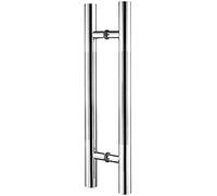 REMYS Sliding Barn Door Handle Stainless Steel Glass Door Handle, Commercial Tubular Office Sliding Door Handles, 10 Sizes (Size : 60 * 40cm)